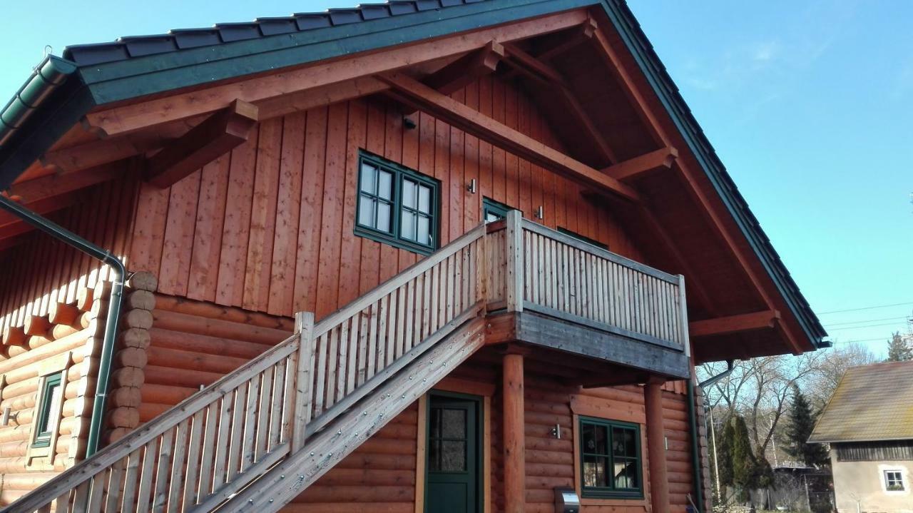 Blockhaus - Ferienwohnung Sunrise 아우구슈투스부르크 외부 사진